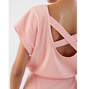 Daily Practice by Anthropologie Dolman-Sleeved Maxi Dress (XS) Pink/Rose NWT